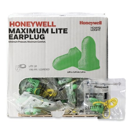 Honeywell Howard Leight Disposable Ear Plugs, 30, 100 PK LPF-30